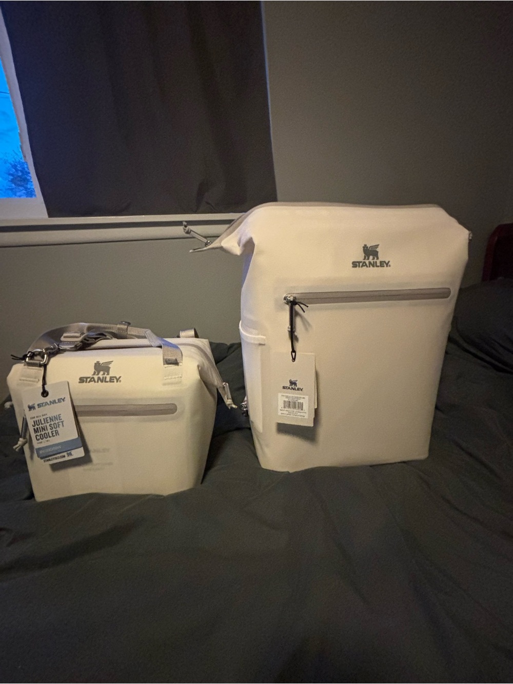 Stanley Cream Soft Cooler Duo with Front Zipper Pockets